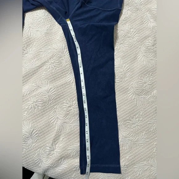 New without tags Lululemon Wunder Under Crop High-Rise *Spray 21" Indigo Spray - Picture 4 of 10